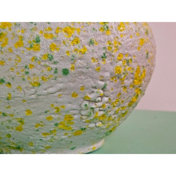 Speckled Green & Yellow 5.5" Ceramic Planter - Picture 4 of 7